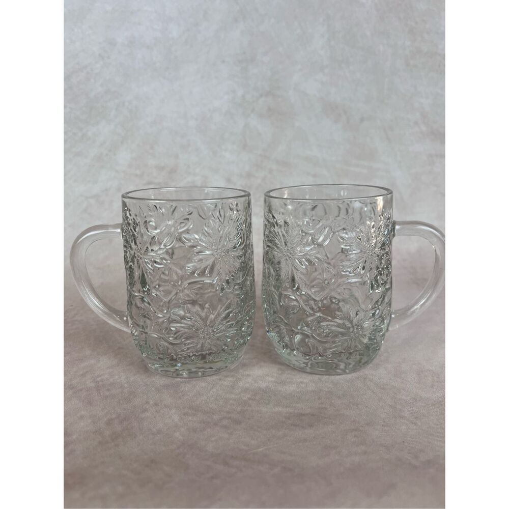 Vintage Princess House Crystal Mugs